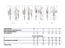 Click Here To Enlarge This Photo Of MASTERLIFT 5000kg - 5 tonne Hand Chain Hoist STM-H
