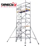 6.2m (P/H)  Single width Alloy Scaffold Tower 1.8m x 850mm