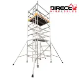 1.7m (P/H) Double Width Alloy Scaffold Tower 1800mm x 1450mm