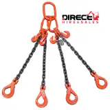 4 Leg 3.1t 6m EWL Chain Sling C/W Safety Hooks